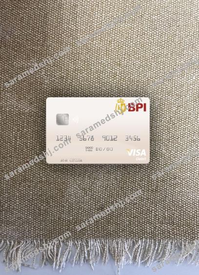 Philippines Bank of the Philippine Islands visa debit card photolook front